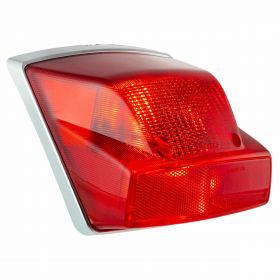 Feu arrière en chrome rouge BA15s 583081 avec ampoules homologuées