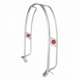 Ulma Style Perimeter Chrome Red Metal Vertical Mount Left and Right