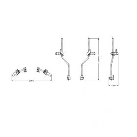 Puig M.E.M supports pour ajuster la hauteur du pare-brise d'origine de 80 mm