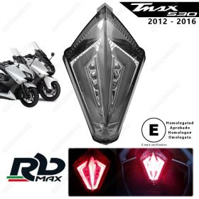 REAR LED TAIL LIGHT STOP SMOKED RBMAX TMAX 530 '12-'16 APPROVED PLUG AND PLAY