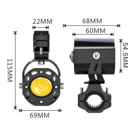 Round LED RBMAX Long Range Additional Spotlights 12V 50W Approved 3000 lm