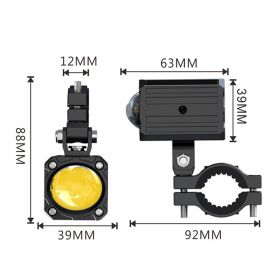 Square LED RBMAX Long Range Additional Spotlights 12V 50W Approved 3000 lm