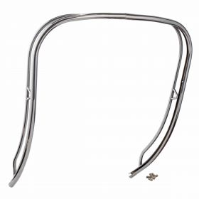 Double chrome shield edge for stylish and durable motorcycles and scooters