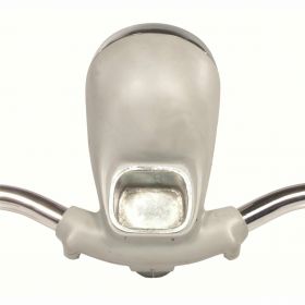 Handlebar with throttle grip lever selector and headlight for motorcycle and scooter