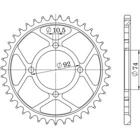 CORONA IN ACCIAIO PASSO 530 - Z 39 DENTI (DIS.12303)