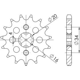 PIGNONE PASSO 428 - Z 15 DENTI (DIS.21200)