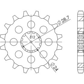 PIGNONE PASSO 530 - Z 18 DENTI (DIS.24601)