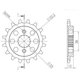 PIGNONE PASSO 520 - Z 15 DENTI (DIS.52606)