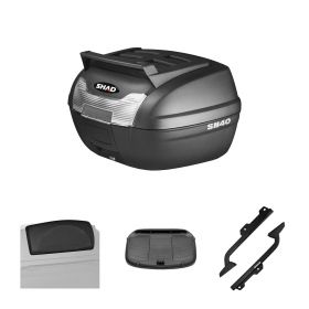 SHAD SH40 Cargo Topcase-Kit schwarz 40L mit Gepäckträger