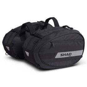 SHAD SL58 Expandable side bags kit black 46/58L with SR frames