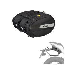 SHAD SL58 Expandable side bags kit black 46/58L with SE frames