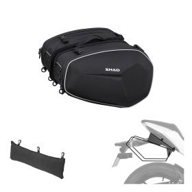 SHAD E48 Expandable side bags kit black 46/58L with SE frames