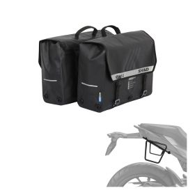 SHAD SW42 Side bags kit black 25L with SR frames