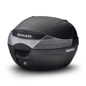 SHAD SH33 Top case kit black 33L with rear rack