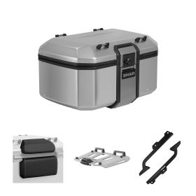 SHAD TERRA TR55 Top case kit aluminum 55L with rear rack