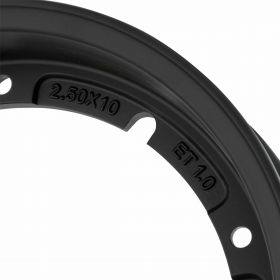 Cerchione SIP Tubeless 2.0 2.50x10 nero valvola premontata omologazione KBA 53463