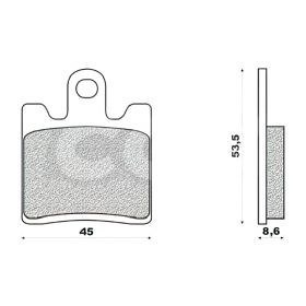 STANDARD PARTS CM77281919 Motorcycle brake pads