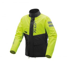 Veste de pluie T.UR Roadtrip Hydroscud Noir Jaune Fluo Approuvée