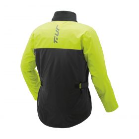 Veste de pluie T.UR Roadtrip Hydroscud Noir Jaune Fluo Approuvée