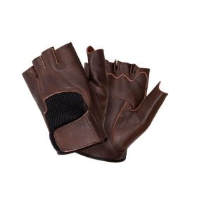 TUCANO URBANO SCHIAFFO Vintage Leather Summer Gloves Half Fingers without CE