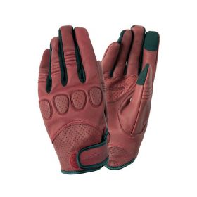 TUCANO URBANO GIG PRO Burgundy Red Summer Gloves in Genuine Leather