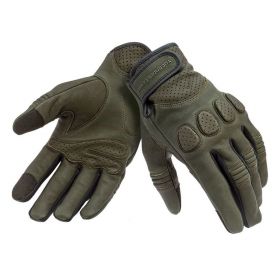 TUCANO URBANO GIG PRO Dark Green Summer Gloves in Genuine Leather