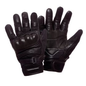 TUCANO URBANO BAT Summer Gloves Black with Leather Palm