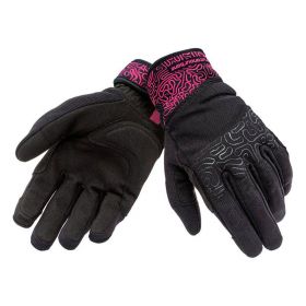 TUCANO URBANO LADY MIKY Women's Summer Gloves Black/Fuchsia Graphic