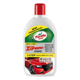 Turtle Wax Zip Wax 1000ml Shampoo nettoie polit et ajoute une couche de cire