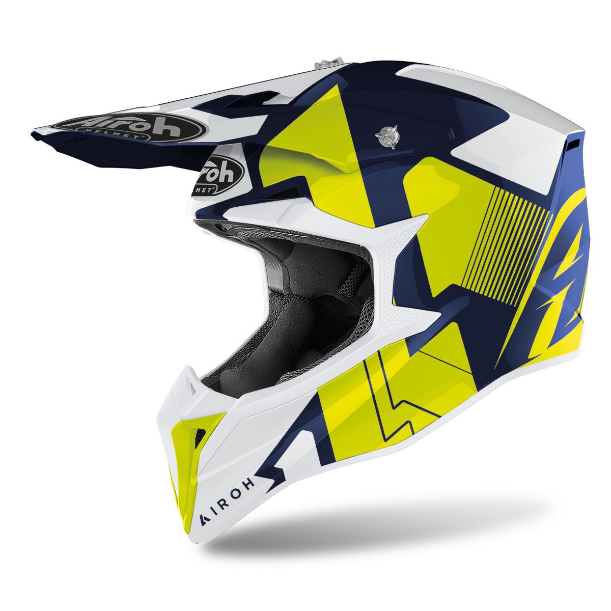 Casco da Cross Airoh Wraap Raze WRRA55 Nero Opaco