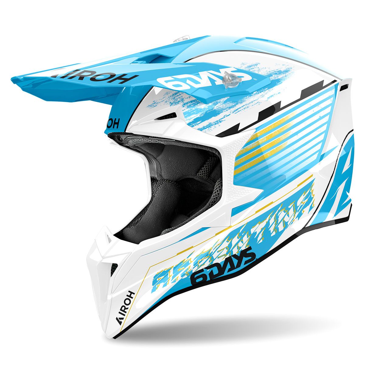 CASCO CROSS AIROH WRAAP MOOD ARANCIO, Offerta