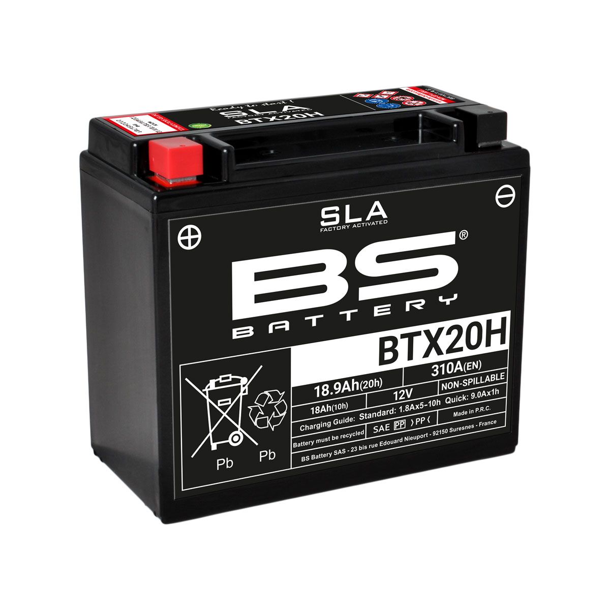 BS BATTERY 300688 Motorcycle battery - BRIXIAMOTO.com