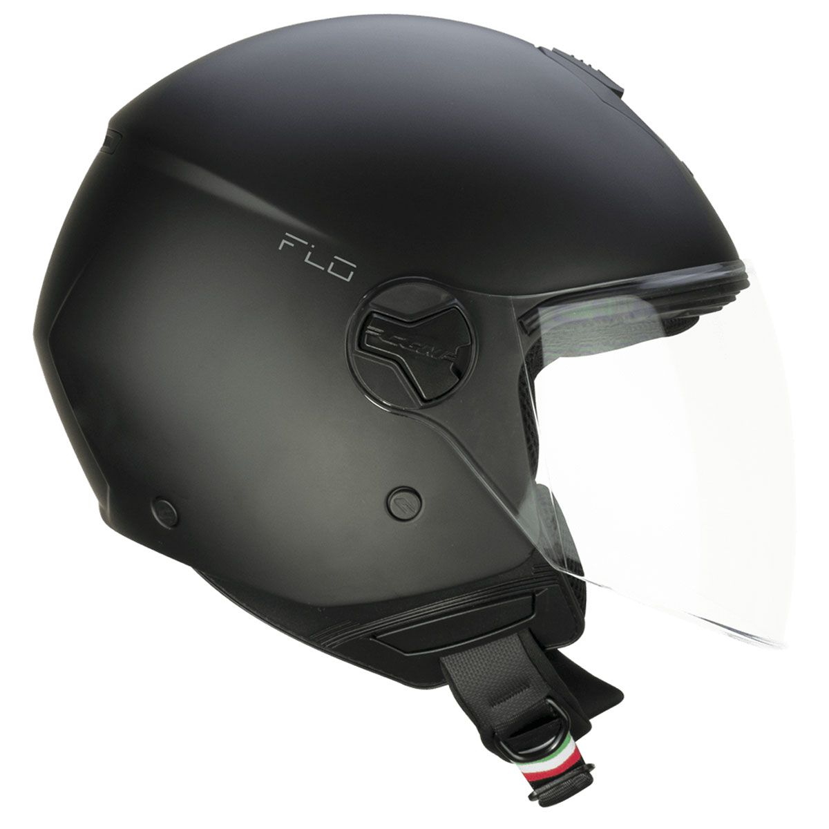 CASCO JET CGM 167G FLO STEP GRIGIO ARANCIO LUCDO VISIERA LUNGA