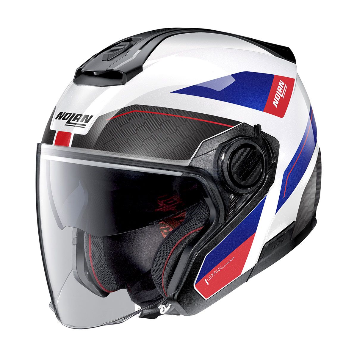 Casco Moto Jet Nolan N40.5 N-Com Nero Graphite