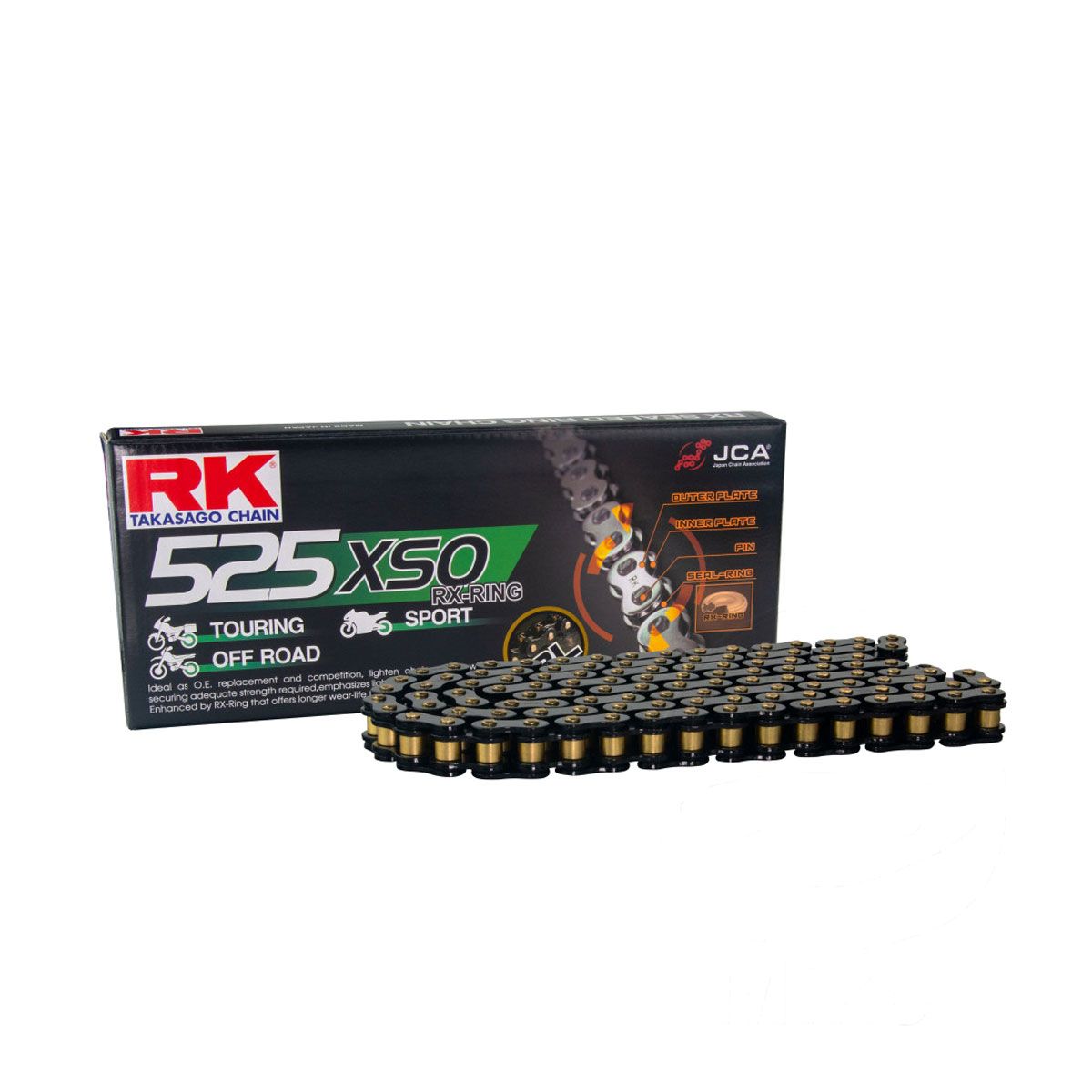 RK BL525XSO-100-CLF Motorcycle transmission chain 