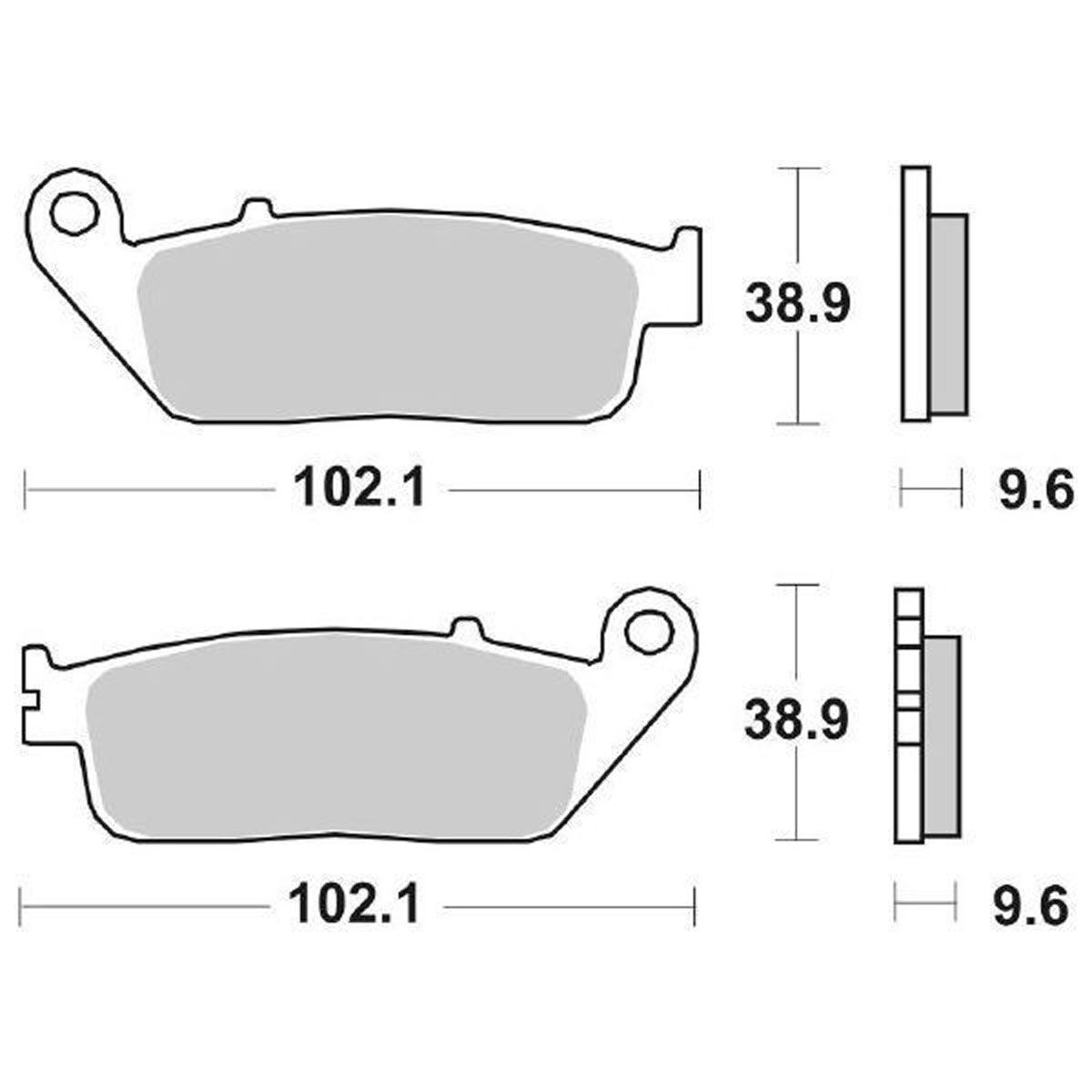 SBS 700HS KIT PASTIGLIE FRENO ANTERIORE HONDA CB F 650 2014-2016