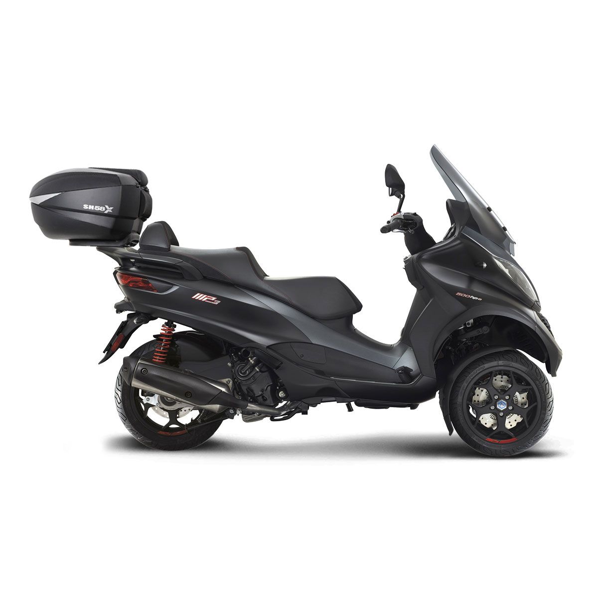 Shad SH45 bauletto moto e scooter nero per due caschi integrali